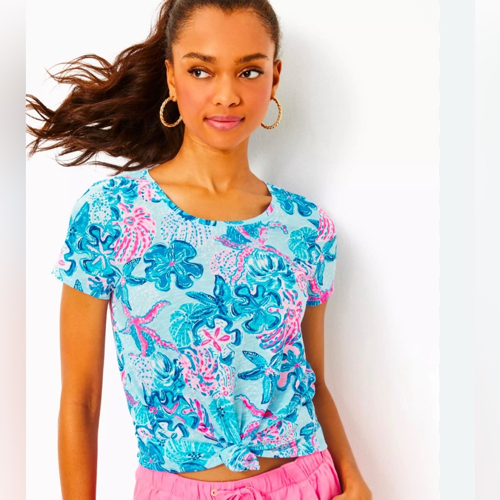Lilly Pulitzer Etta Scoop neck tee